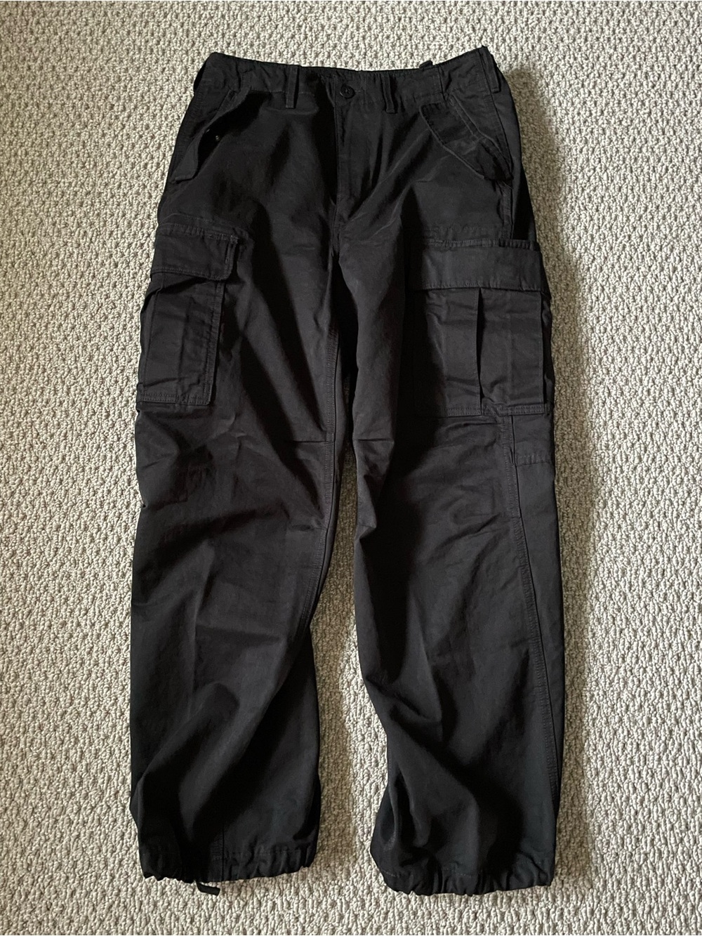 Men's AE Black Ultra Baggy Cargo Pants - Durable Everyday Utility